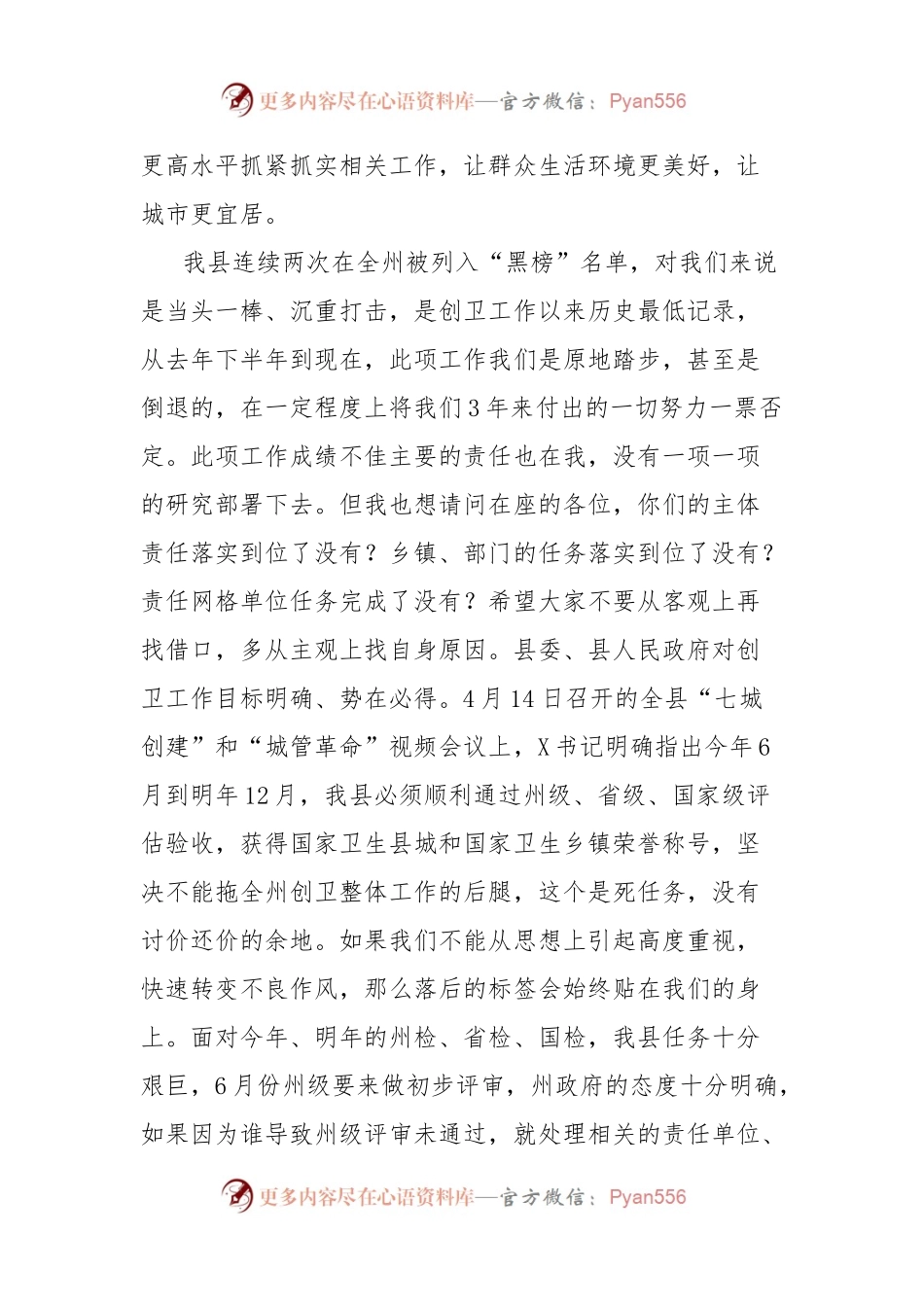 县委副书记、县长在X县健康县城建设问题整改工作会上的讲话.docx_第2页