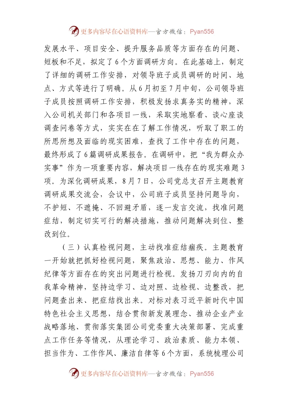 国企主题教育开展情况报告.docx_第2页