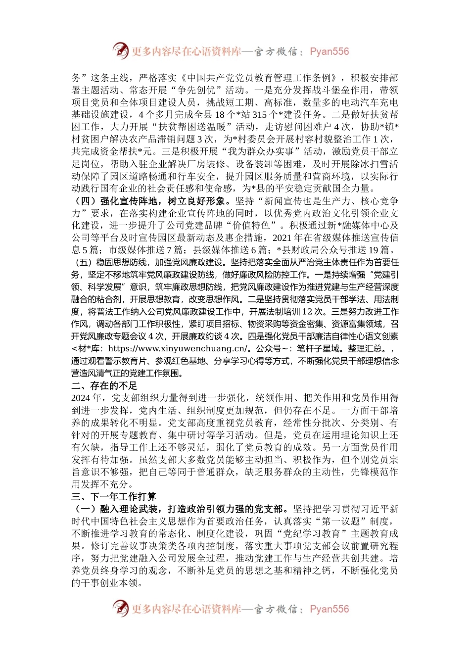 国企党支部基层党建专项总结.docx_第2页