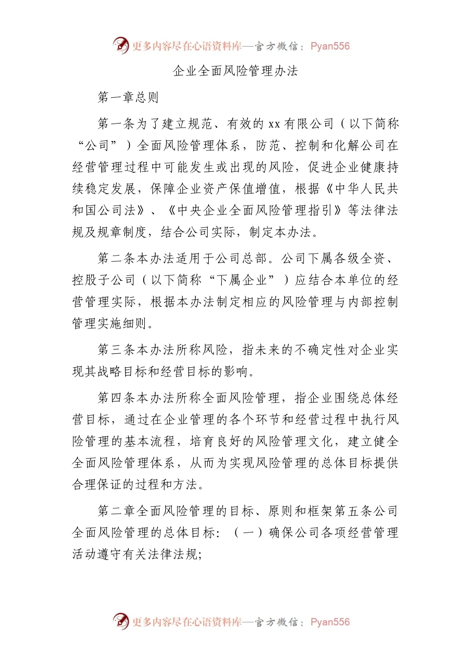 国企全面风险管理办法.docx_第1页