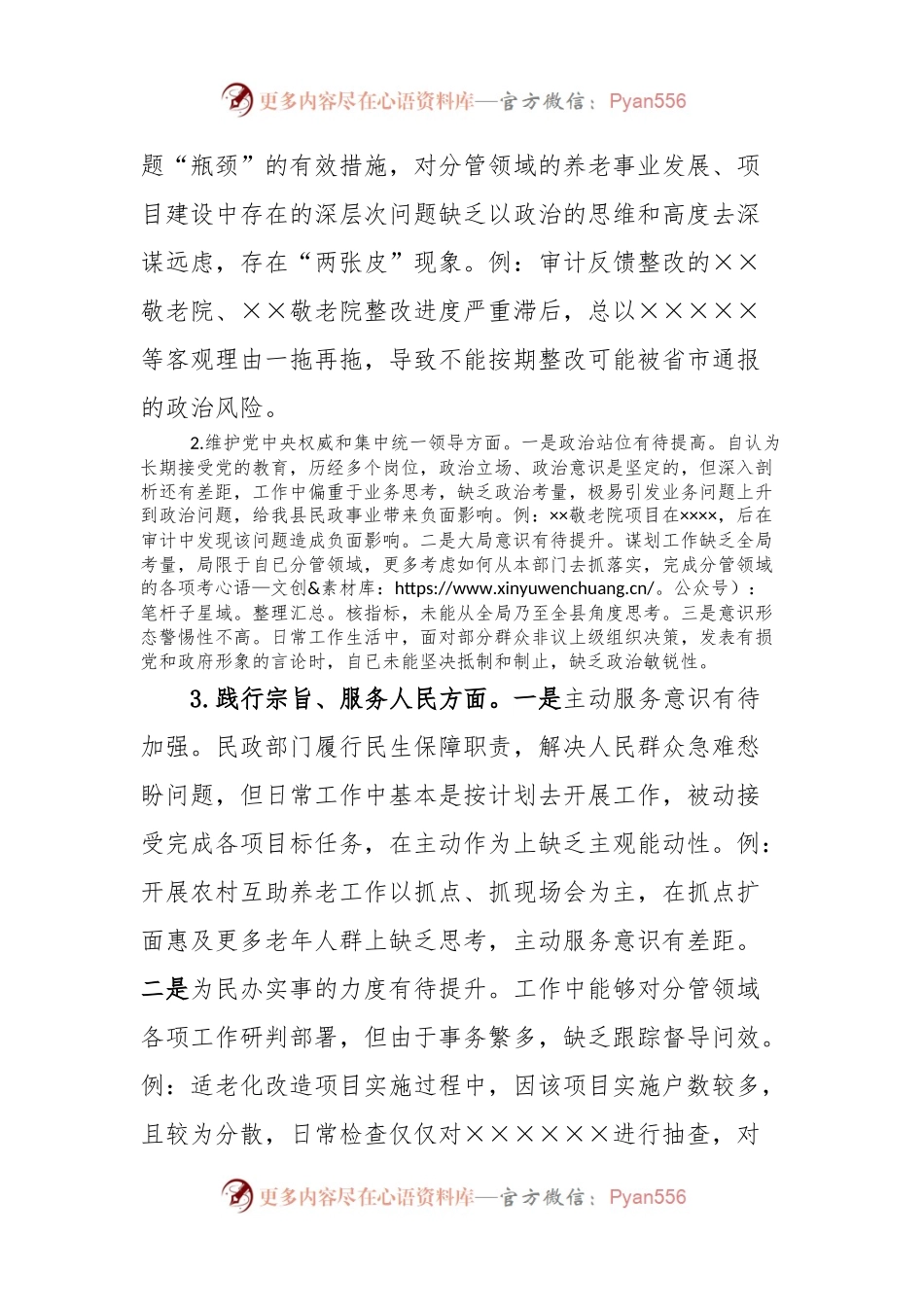 县级领导主题教育专题民主生活会发言稿提纲.docx_第2页