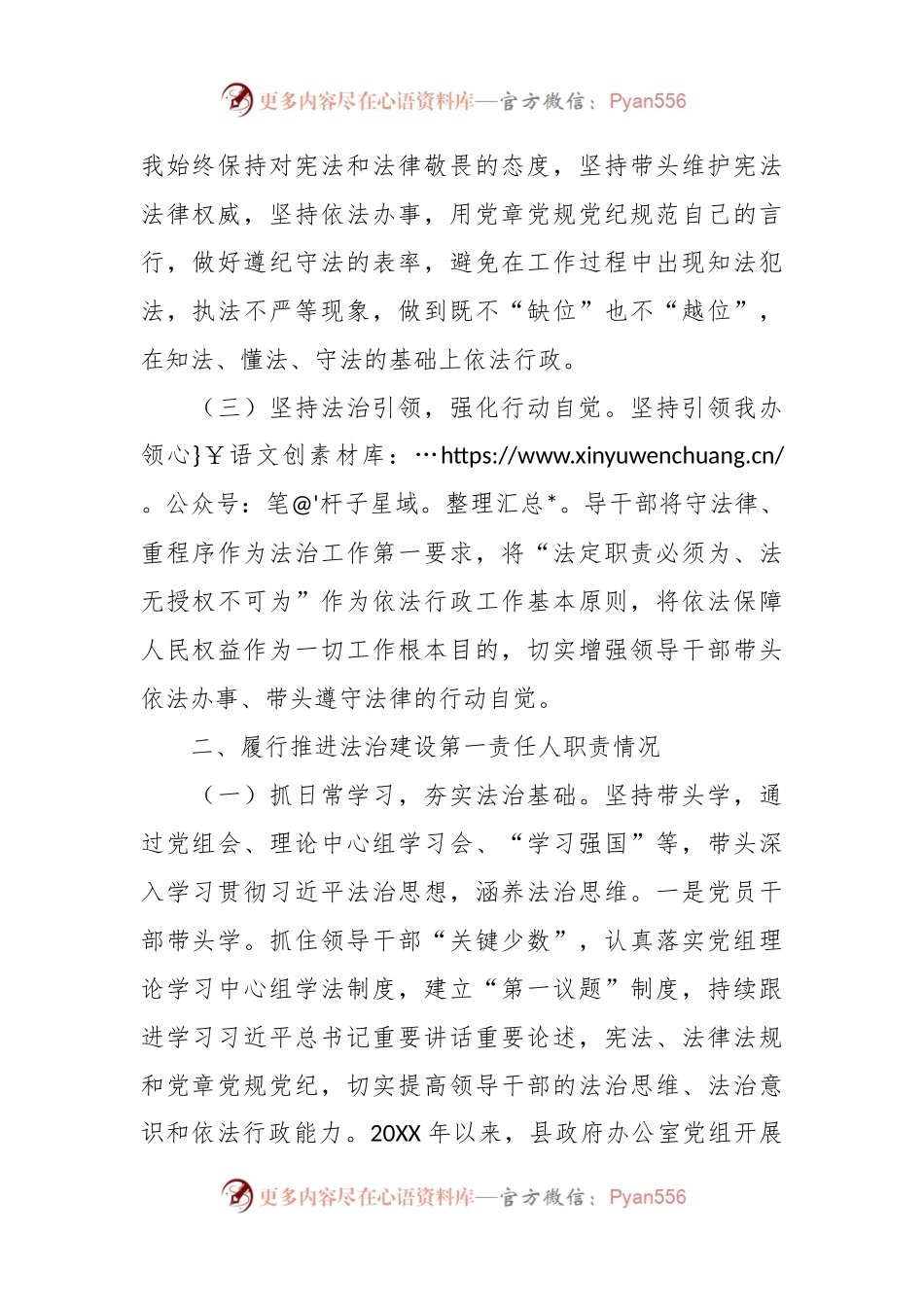 县人民政府办公室主任2024年度述法报告.docx_第2页
