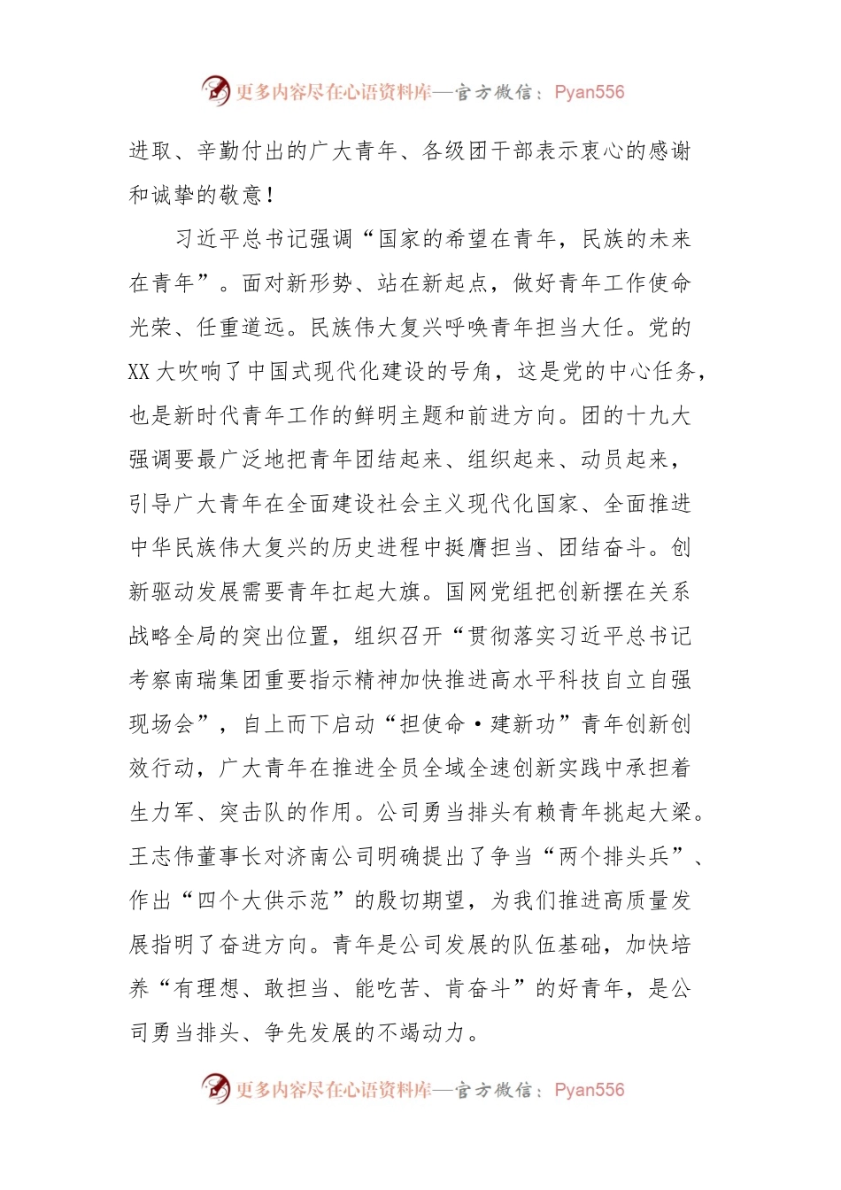 国有企业团青干部座谈会上的讲话.docx_第2页