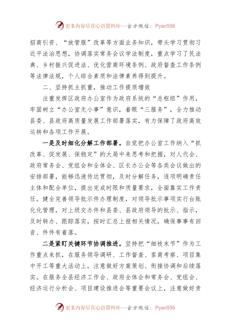 县政府办公室主任2023年个人述职述责述廉报告工作总结汇报.docx_第2页