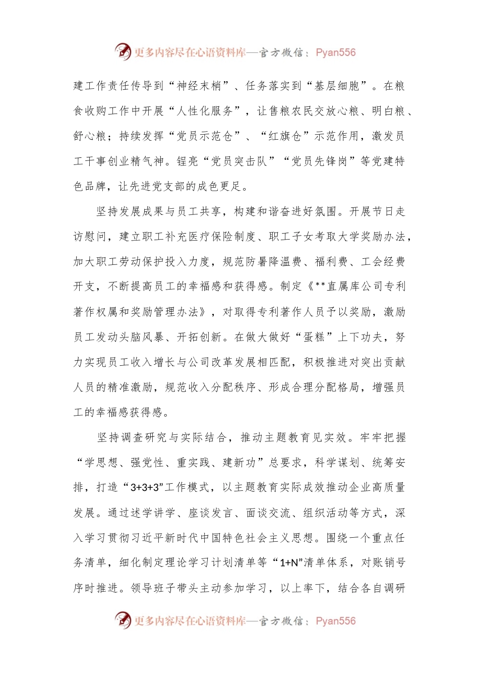在国资国企党支部高质量建设推进会上的汇报发言.docx_第2页