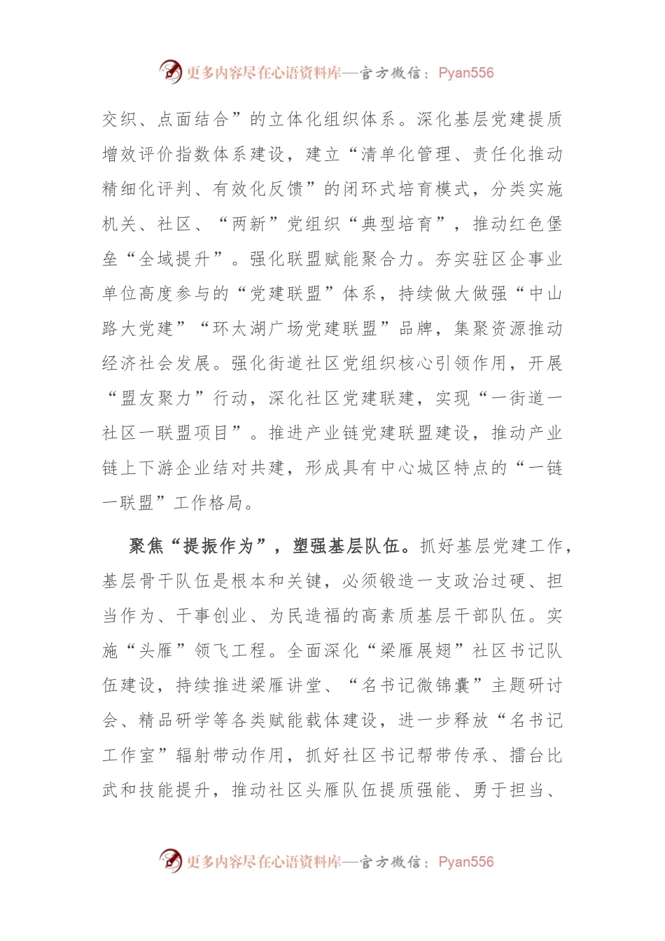 在全市基层党组织建设现场观摩会上的汇报发言.docx_第2页