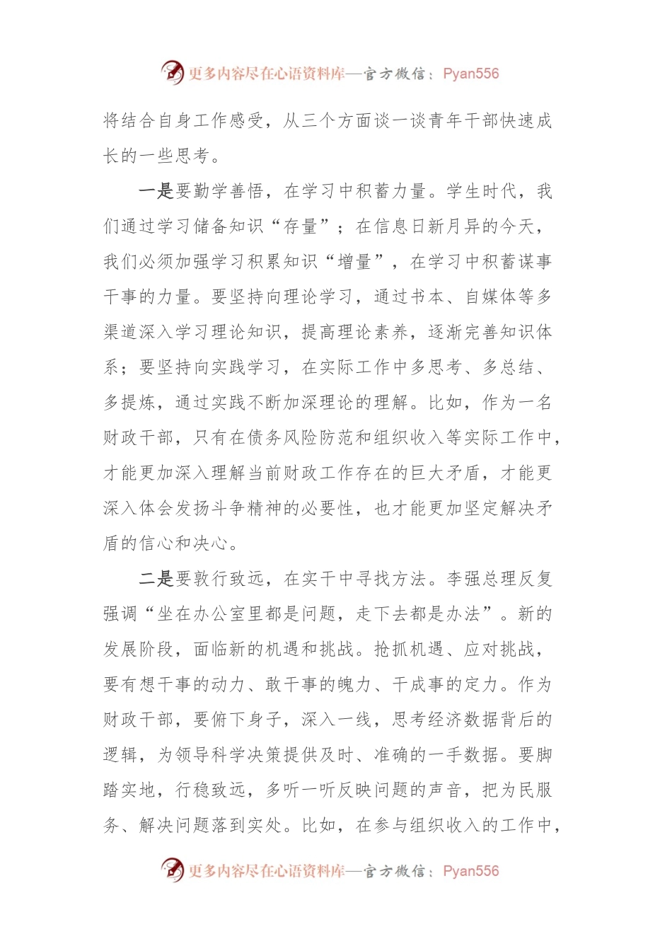 在XX区2023年度青年干部人才座谈会上的发言.docx_第2页