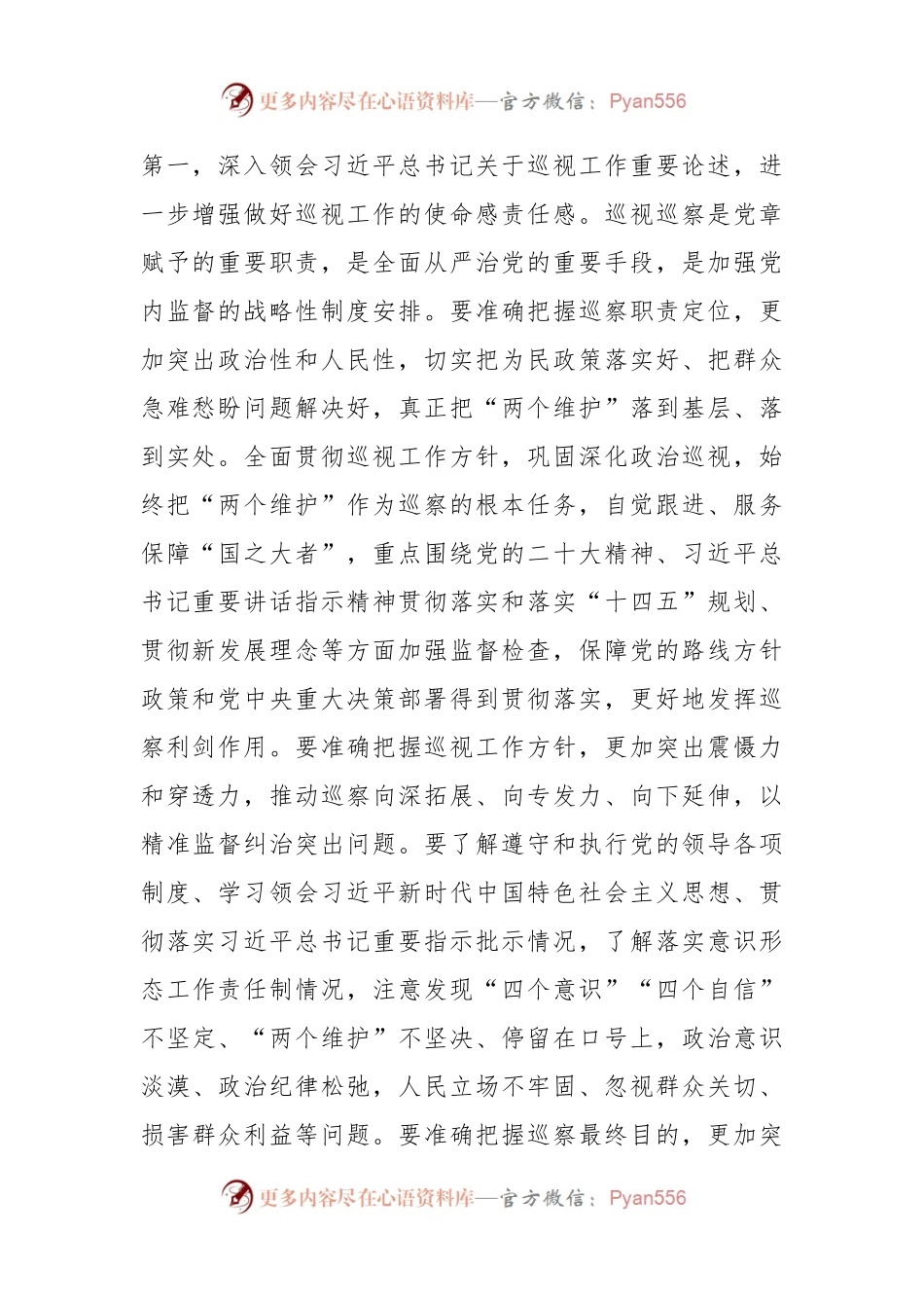 在市委2024年巡察工作动员部署会上的讲话稿.docx_第2页