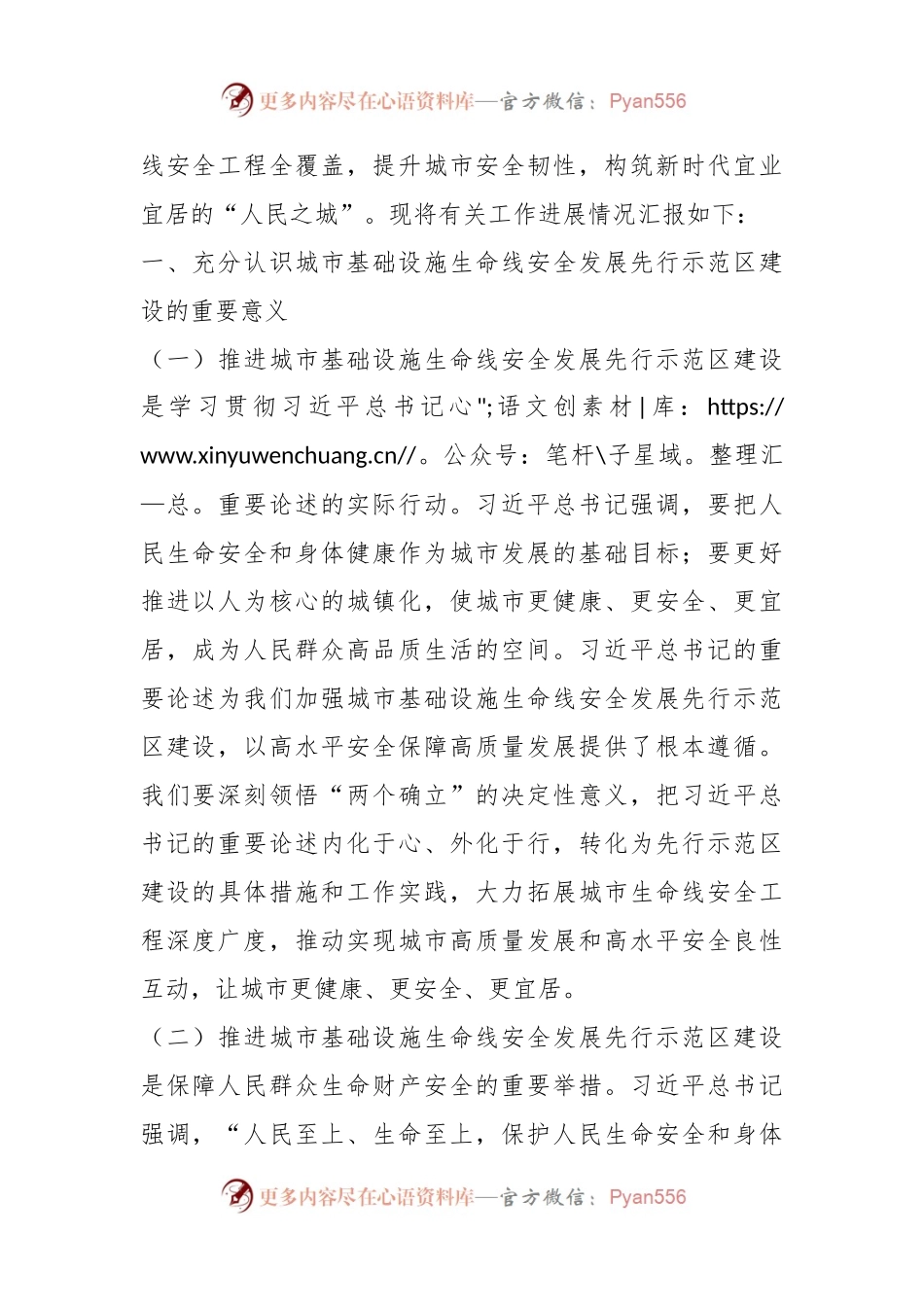 在城市基础设施生命线安全发展先行示范区建设推进会上的汇报发言.docx_第2页