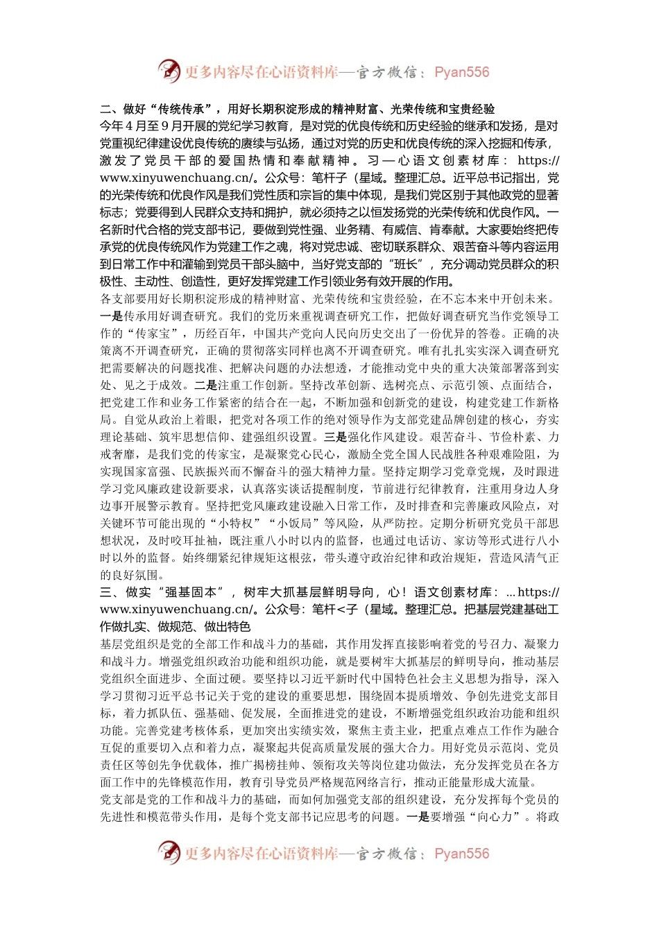 在党支部书记抓党建工作述职评议会上的点评讲话.docx_第2页