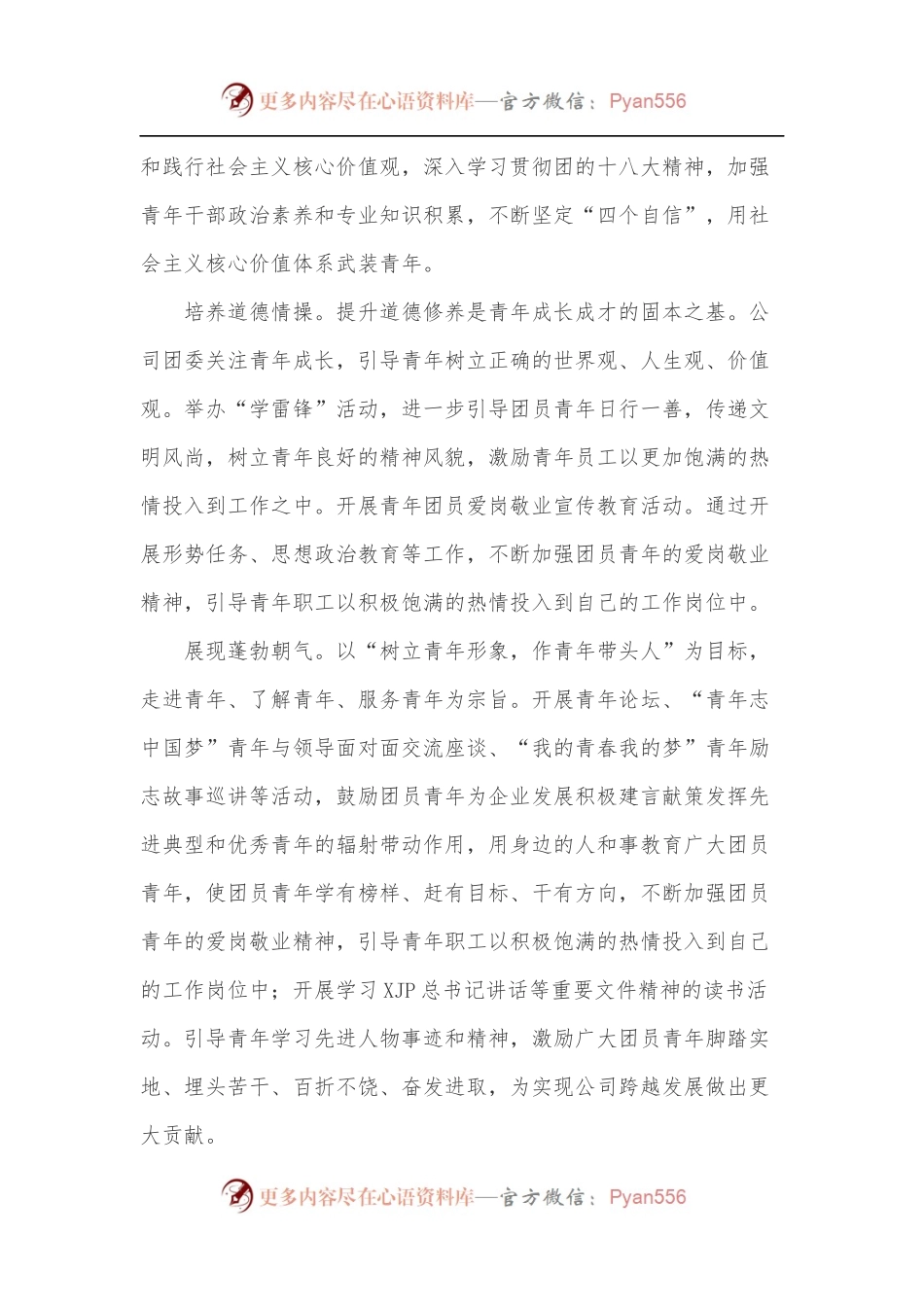 在共青团XX公司第三次代表大会的报告[团代会报告].docx_第2页