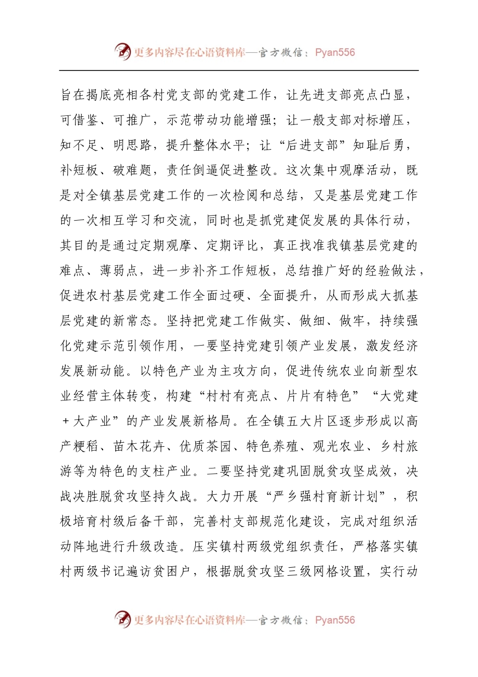在XXX镇第二季度“逐村观摩、整乡推进”现场观摩座谈会上的讲话.docx_第2页