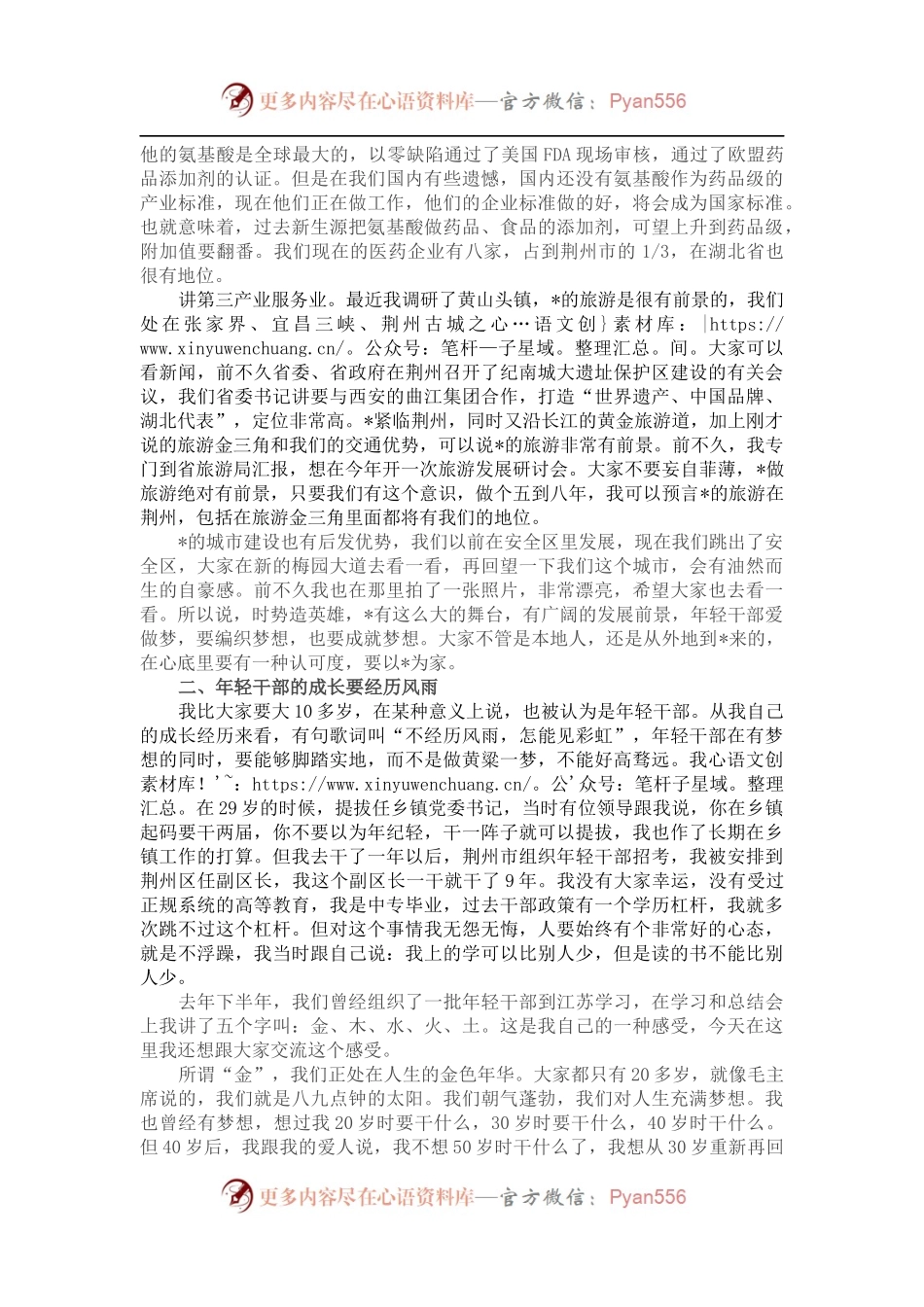 在年轻干部座谈会上的讲话材料.docx_第2页