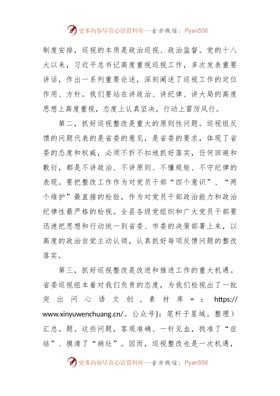在全县落实省委巡视反馈意见整改工作动员会讲话.docx_第2页