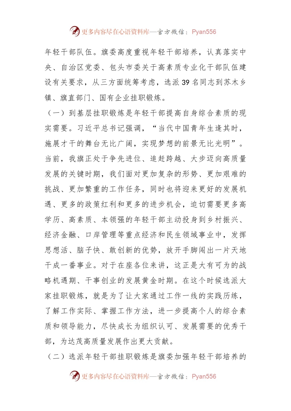 在年轻干部挂职锻炼工作部署会议上的讲话.docx_第2页