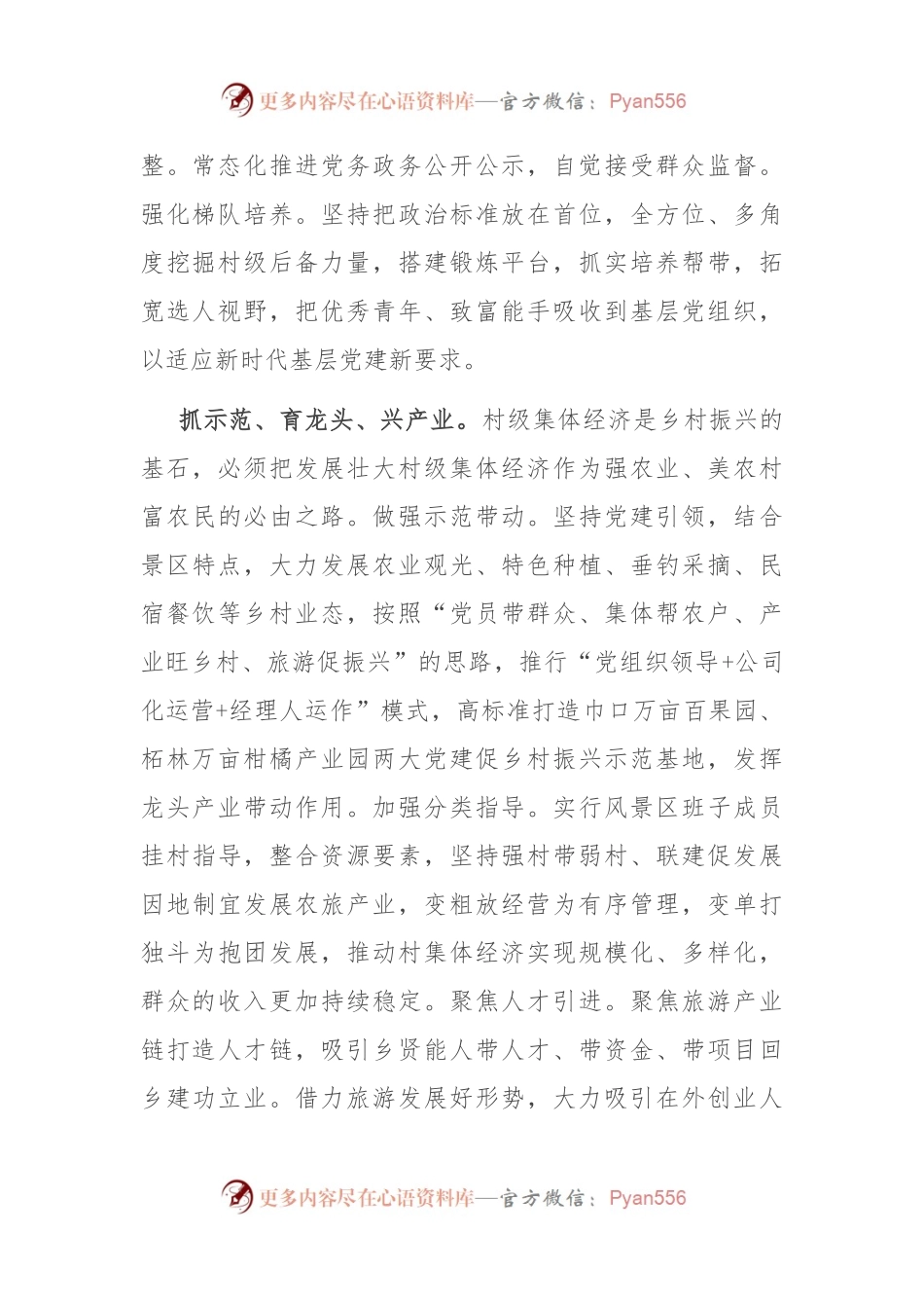 在全市组织工作会议暨抓党建促乡村振兴工作推进会上的汇报发言.docx_第2页