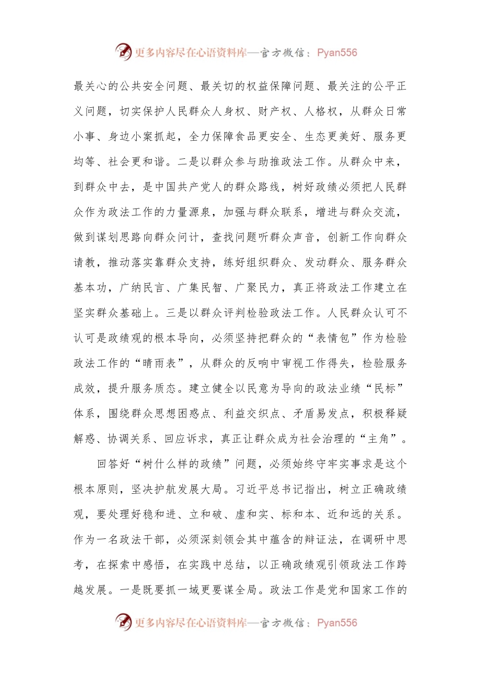 在政法委理论学习中心组政绩观专题研讨交流会上的发言.docx_第2页