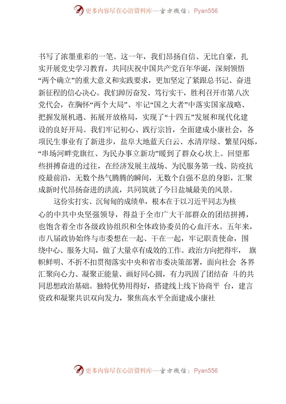 在政协XX市九届一次会议开幕式上的讲话(勇当排头兵 一起向未来).docx_第2页