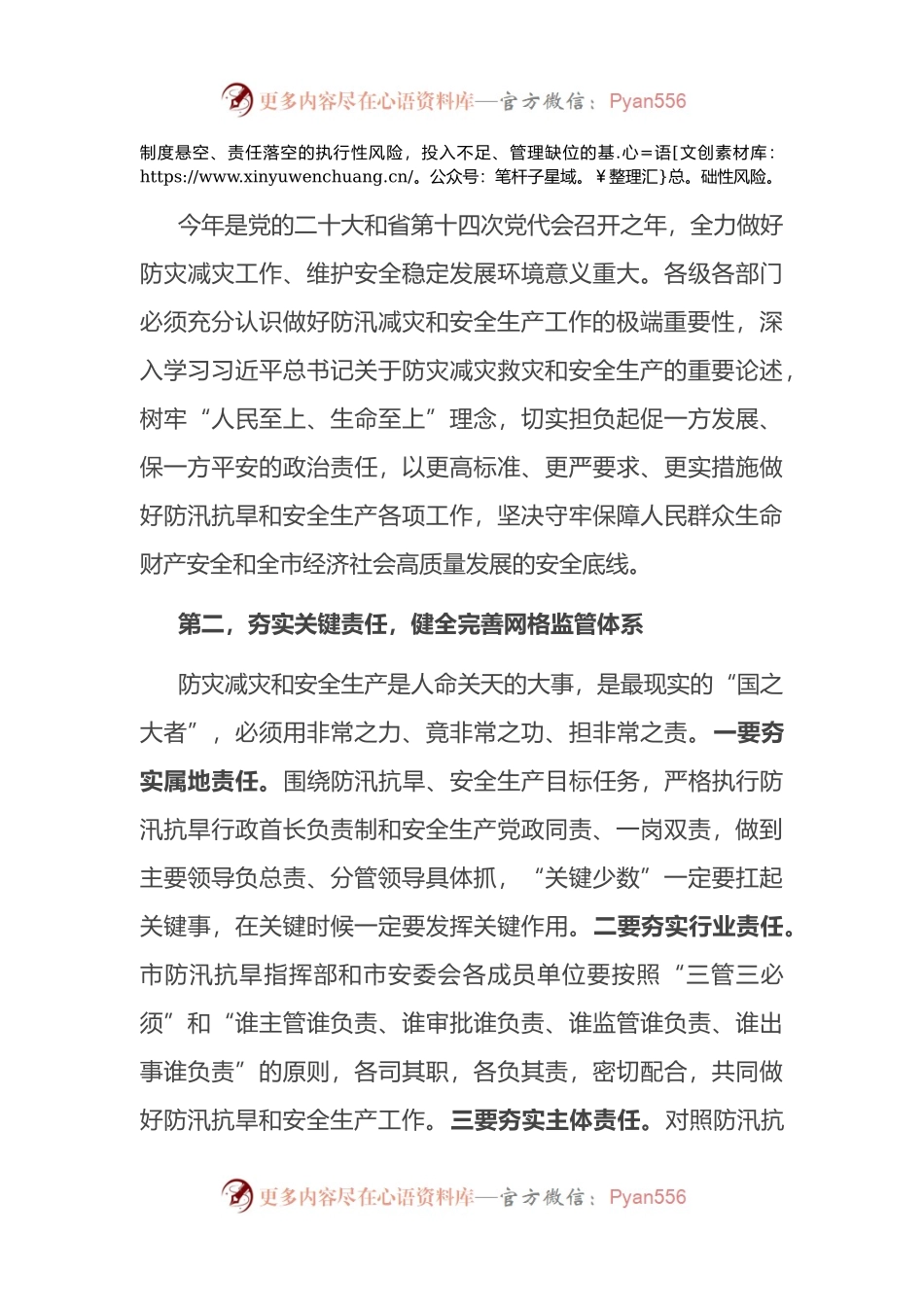 在全市防汛抗旱暨安全生产视频会上的讲话.docx_第2页