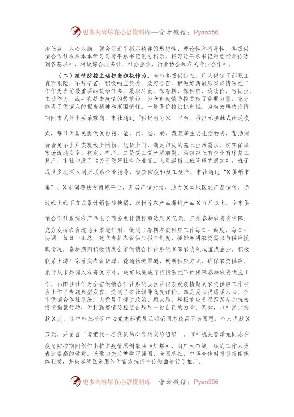 在全市供销合作社工作会议暨全面从严治社会议上的讲话.docx_第2页