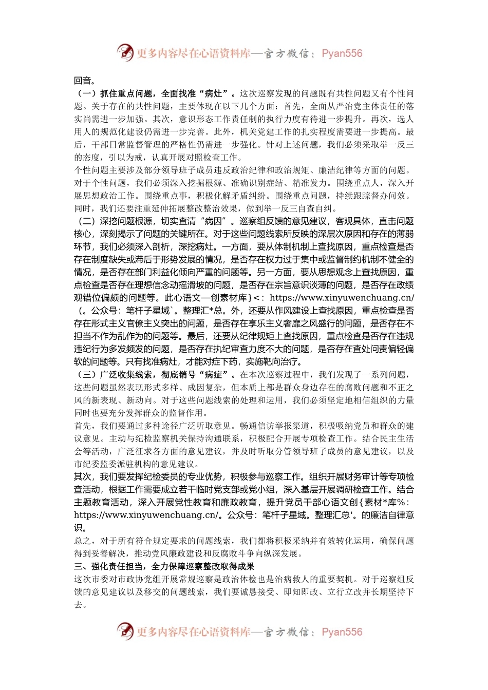 在市政协巡察整改专题动员部署会上的讲话提纲.docx_第2页