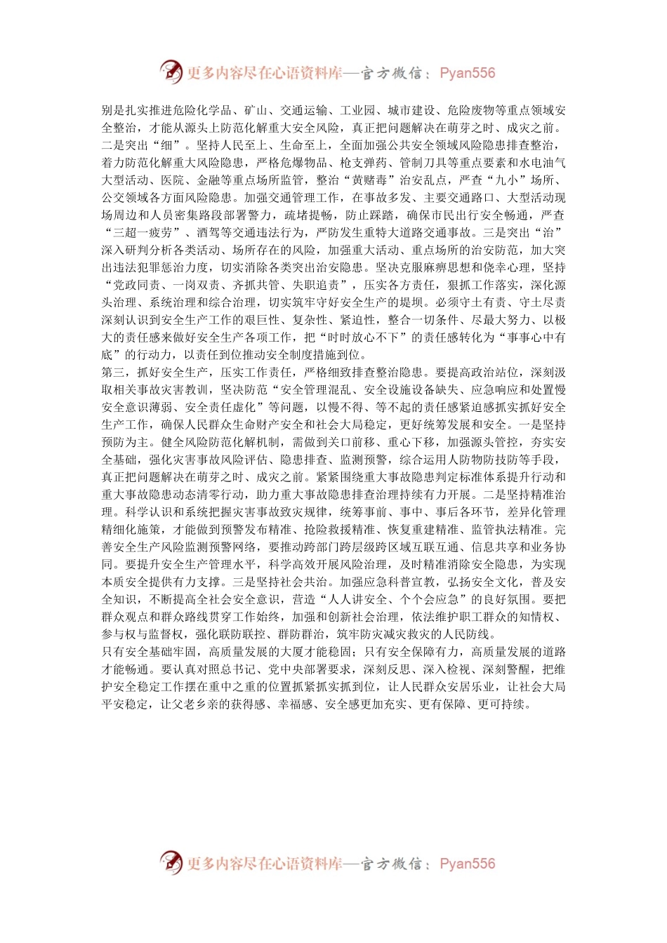 在党组安全工作专题会上的讲话提纲.docx_第2页