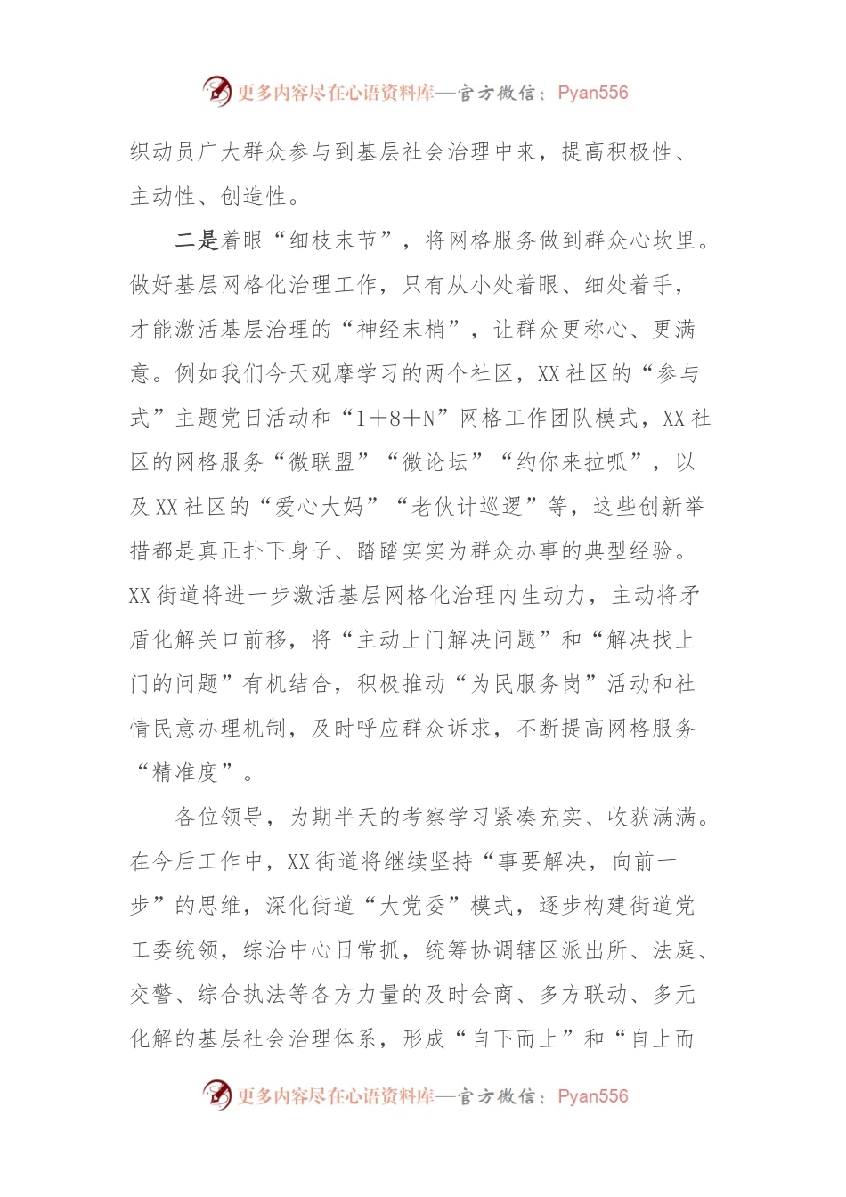 在全区基层网格化治理工作座谈会上的发言材料.docx_第2页