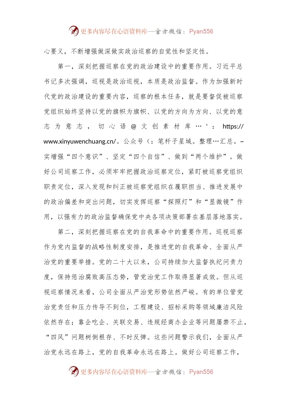 在公司2024年巡察工作会议暨巡察动员部署会上的讲话.docx_第2页