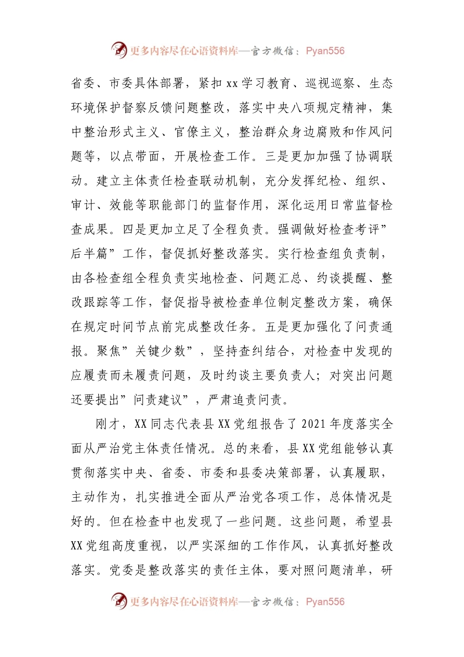 在全面从严治党主体责任检查集体约谈会上的讲话.docx_第2页