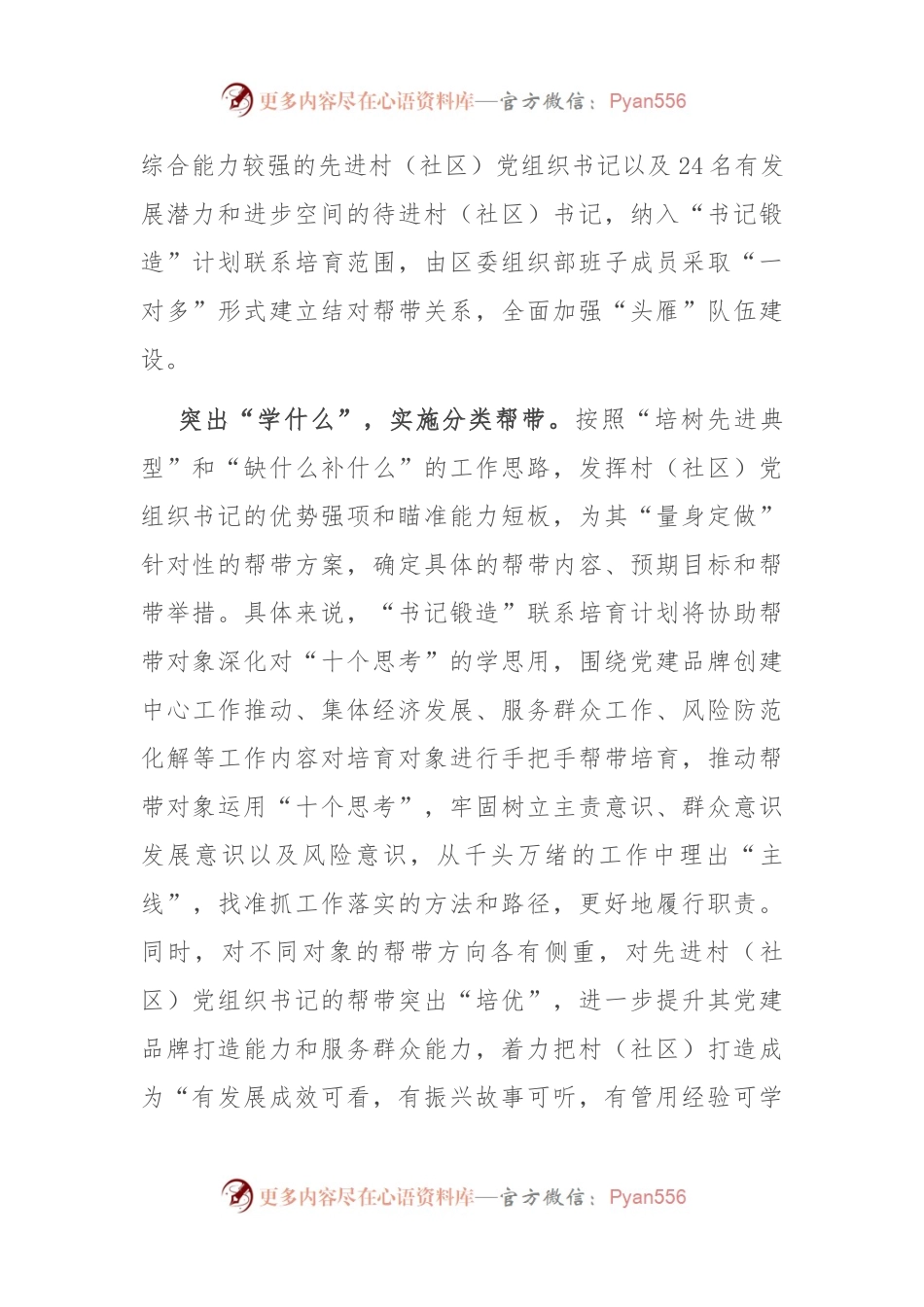 在全市“书记锻造”联系培育计划实施推进会上的交流发言.docx_第2页