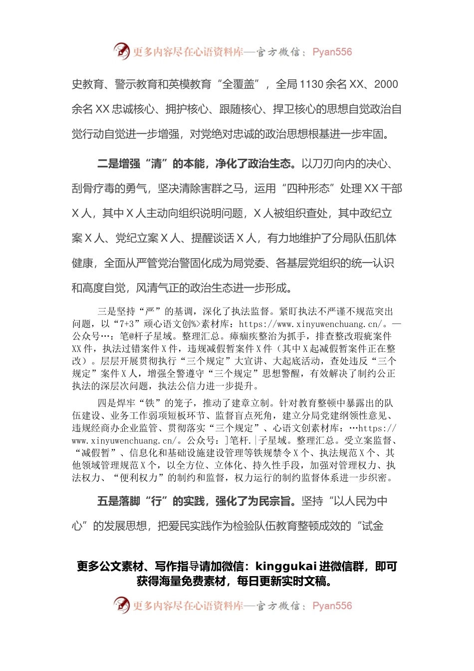 在公安分局政法队伍教育整顿总结大会上的讲话.docx_第2页