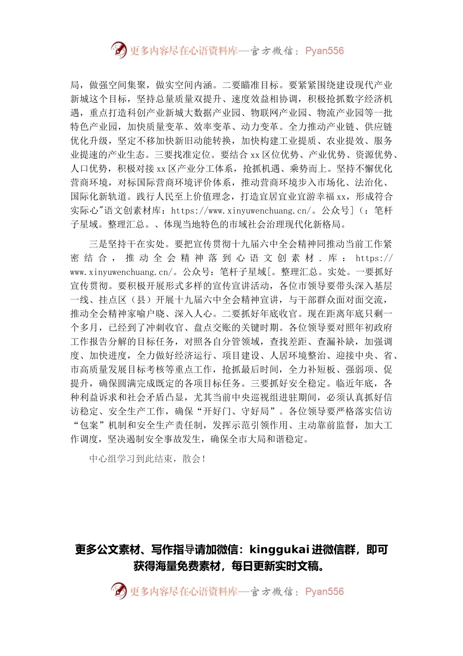 在市政府党组理论中心组集中学习研讨会上的讲话.docx_第2页