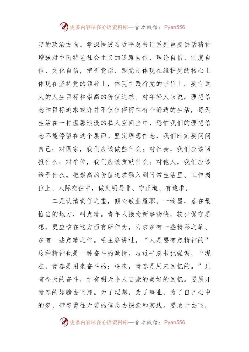 在五四青年座谈会上的发言：弘扬五四精神 争做有为青年.docx_第2页