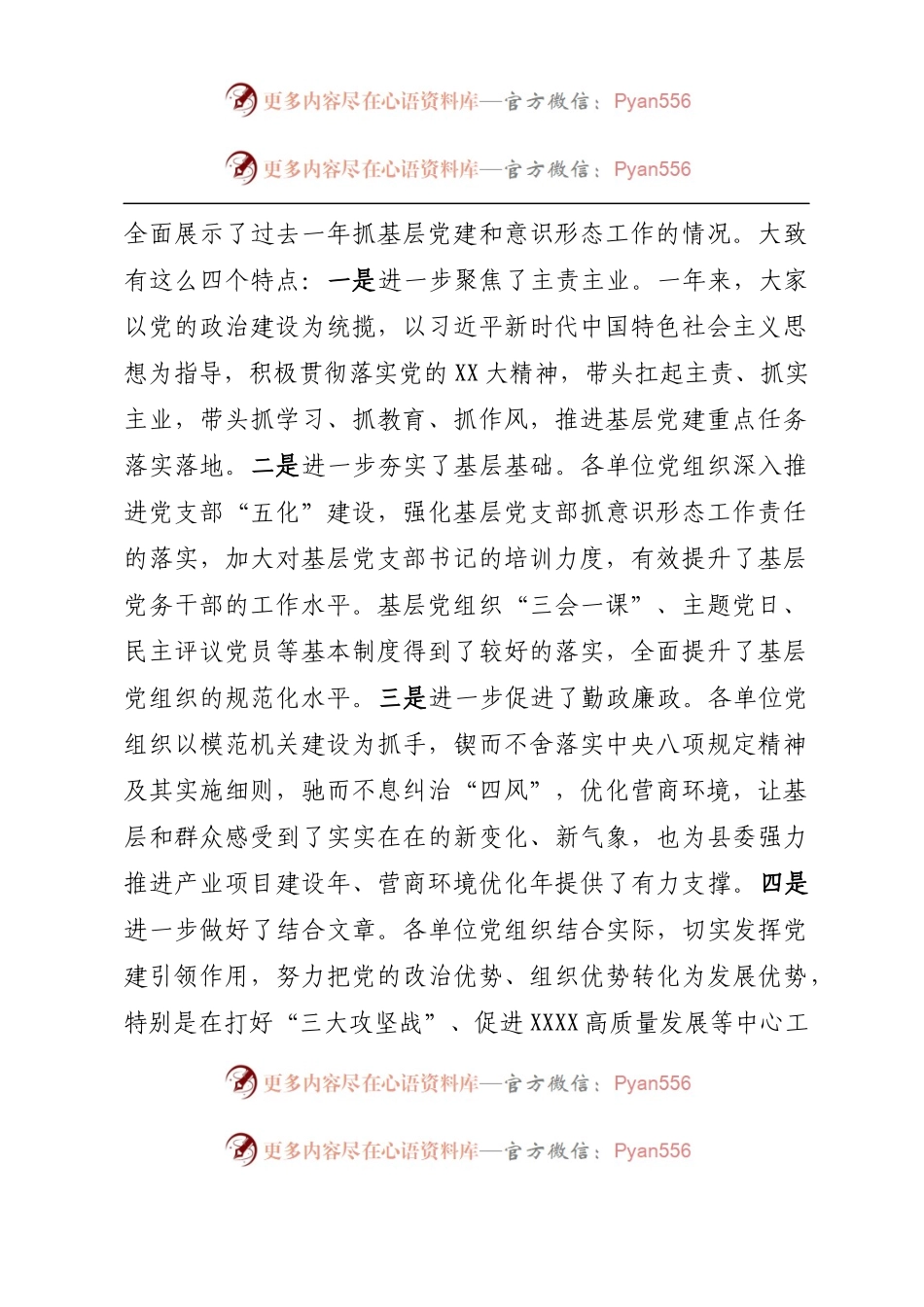 在党组织书记抓基层党建工作责任制述职评议会议上的讲话.docx_第2页