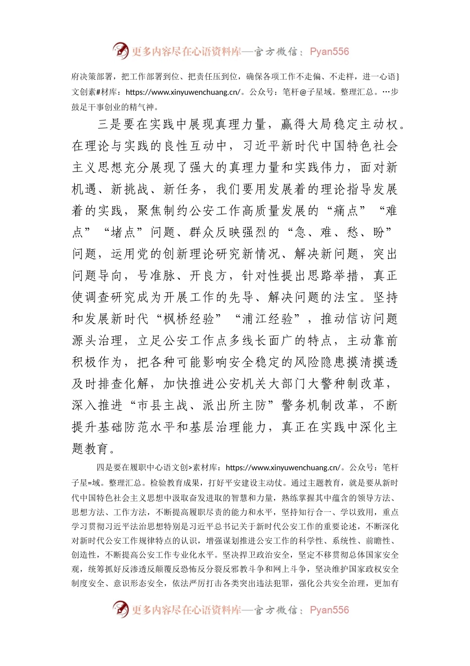 在全市学习贯彻2023年主题教育读书班上的交流发言——公安.docx_第2页