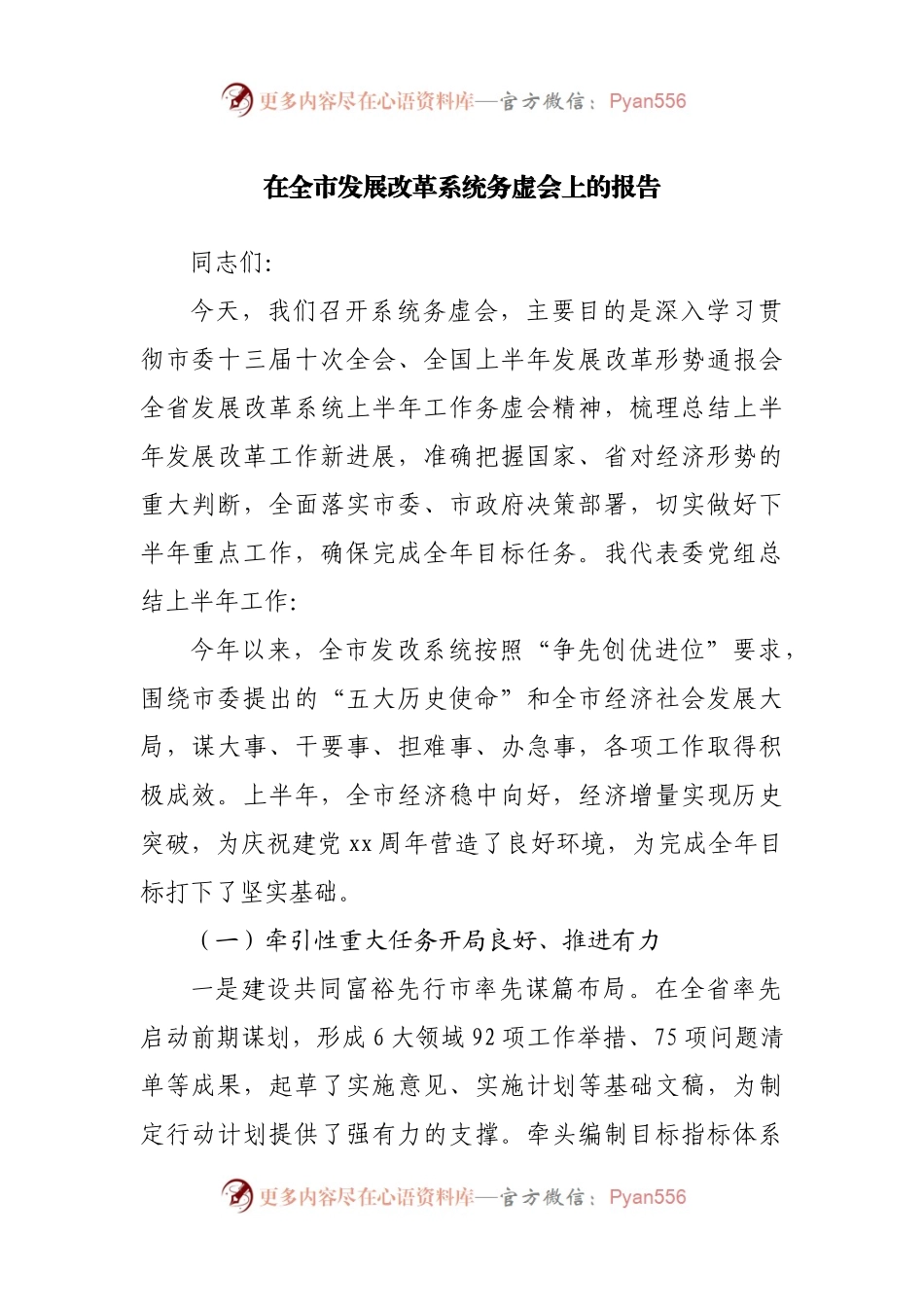 在务虚会上的报告.docx_第1页