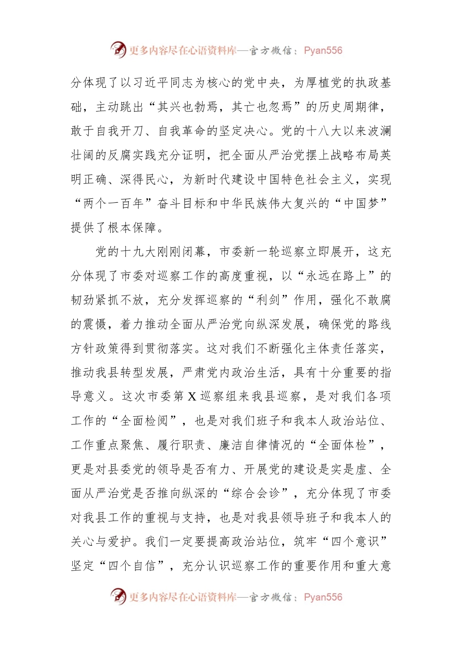 在巡察动员会上的表态发言（范文）.docx_第2页