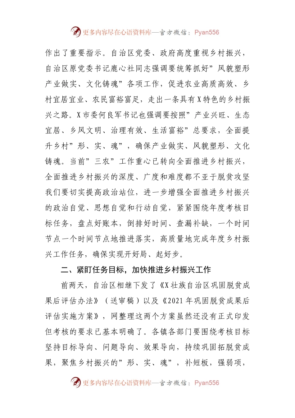 在市2021年乡村振兴工作推进会暨农村工作领导小组会议上的讲话.docx_第2页