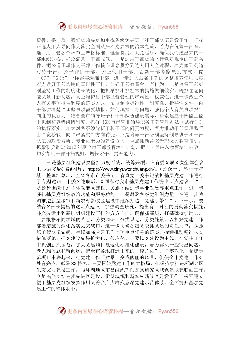 在全市组织工作务虚会上的讲话.docx_第2页