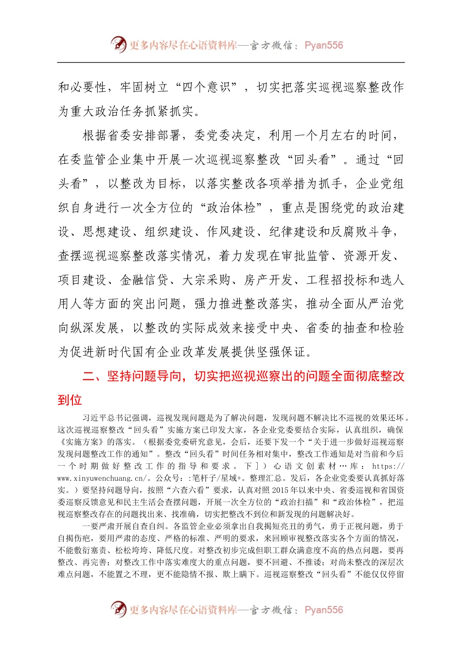在巡视巡察整改“回头看”动员部署会议上的讲话.docx_第2页
