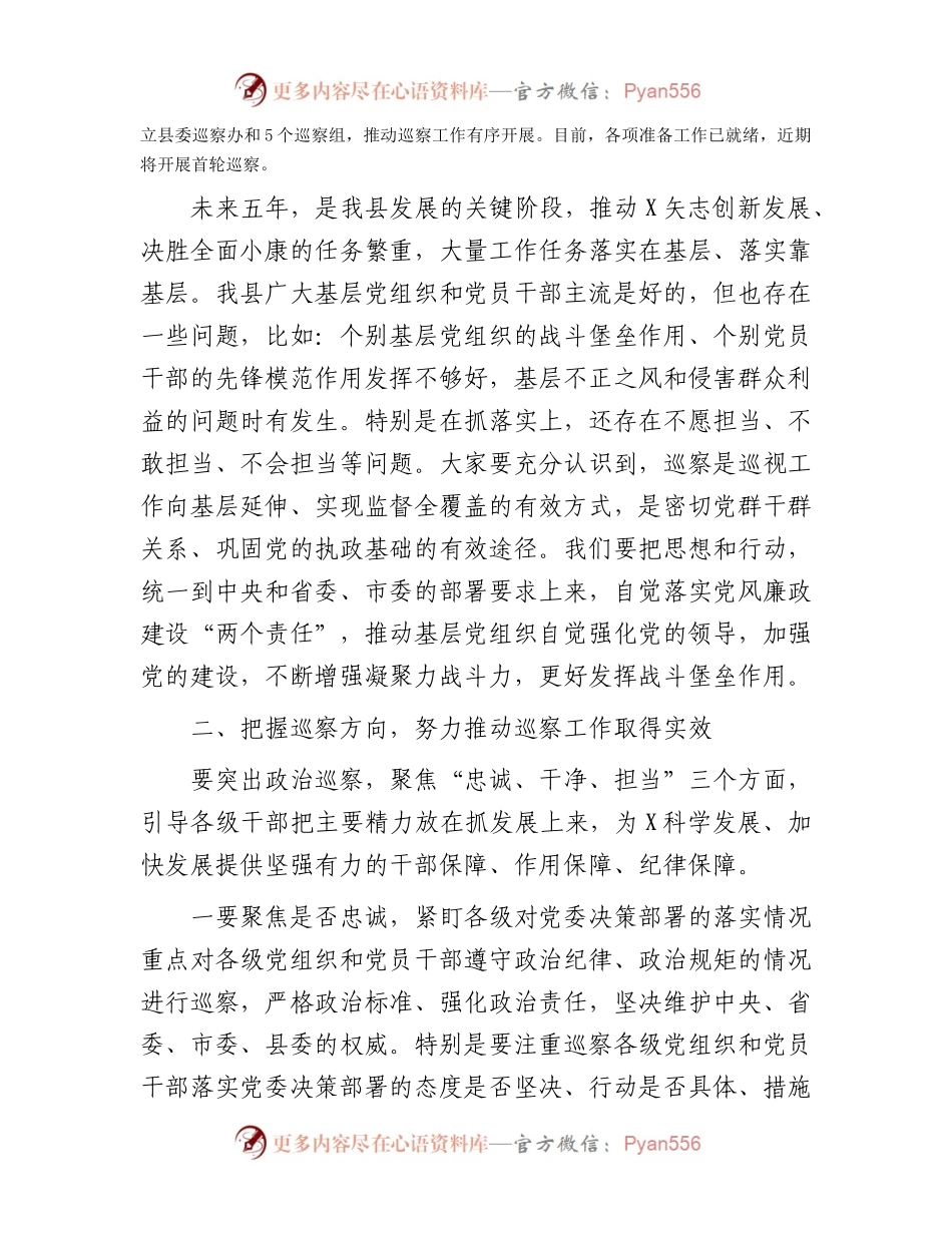在巡察工作动员会议上的讲话.docx_第2页
