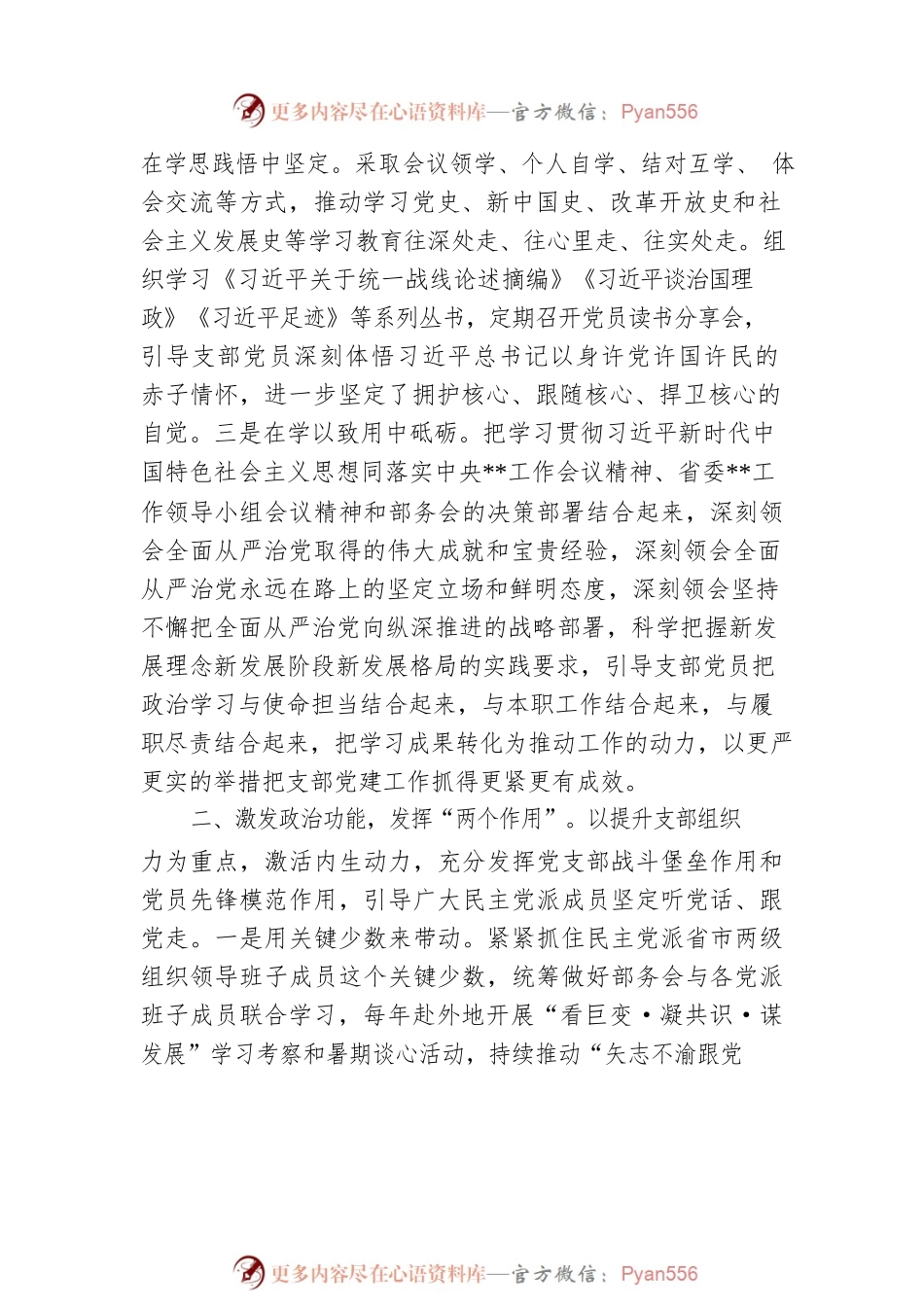 在党支部规范化建设交流会上的发言材料.docx_第2页