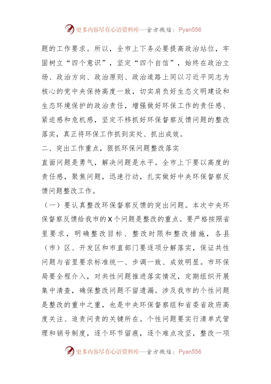 在全市环保督察整改工作会议上的讲话.docx_第2页