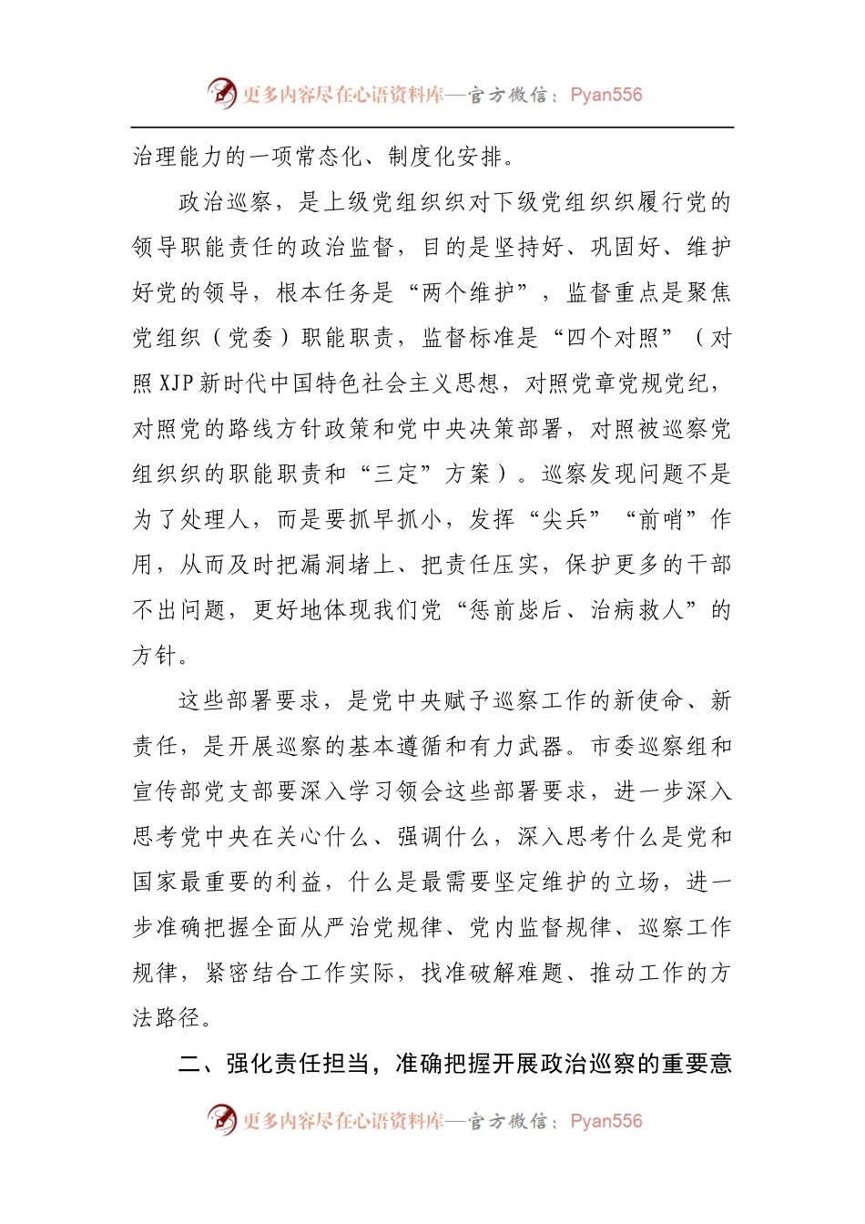 在巡察县委宣传部动员会上的讲话.docx_第2页