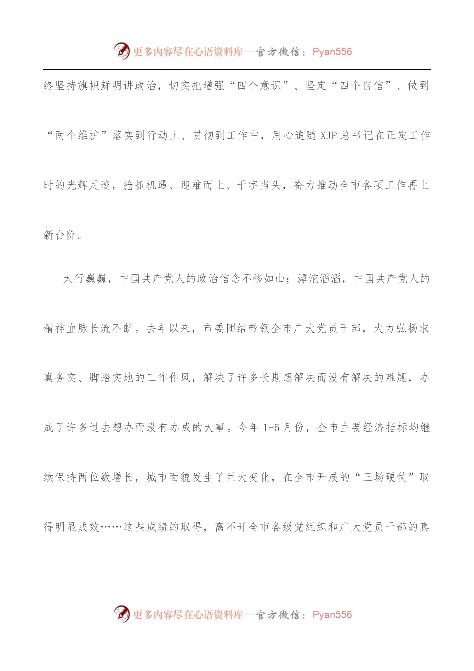 在全市庆祝“七一”座谈会上的致辞.docx_第2页