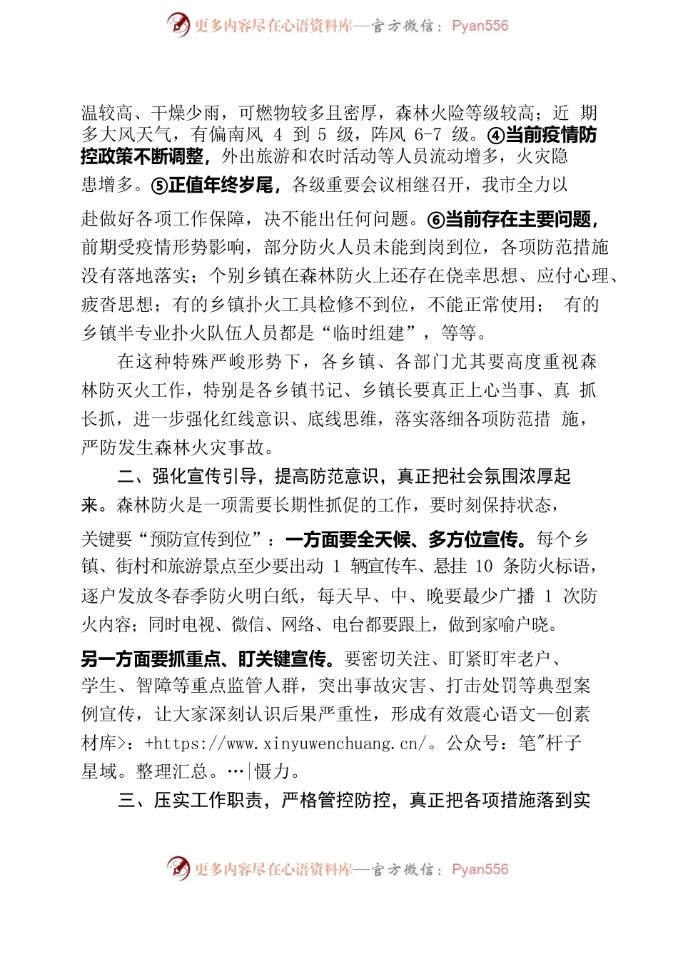 在全市冬季森林草原防火工作专题会上的讲话提纲.docx_第2页