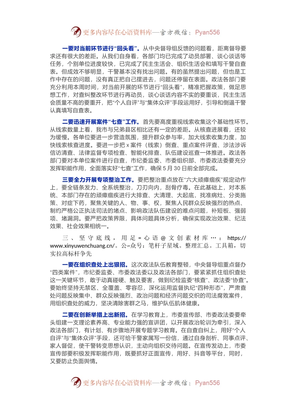 在全市政法队伍教育整顿领导小组重点工作推进会议上的讲话(01).docx_第2页