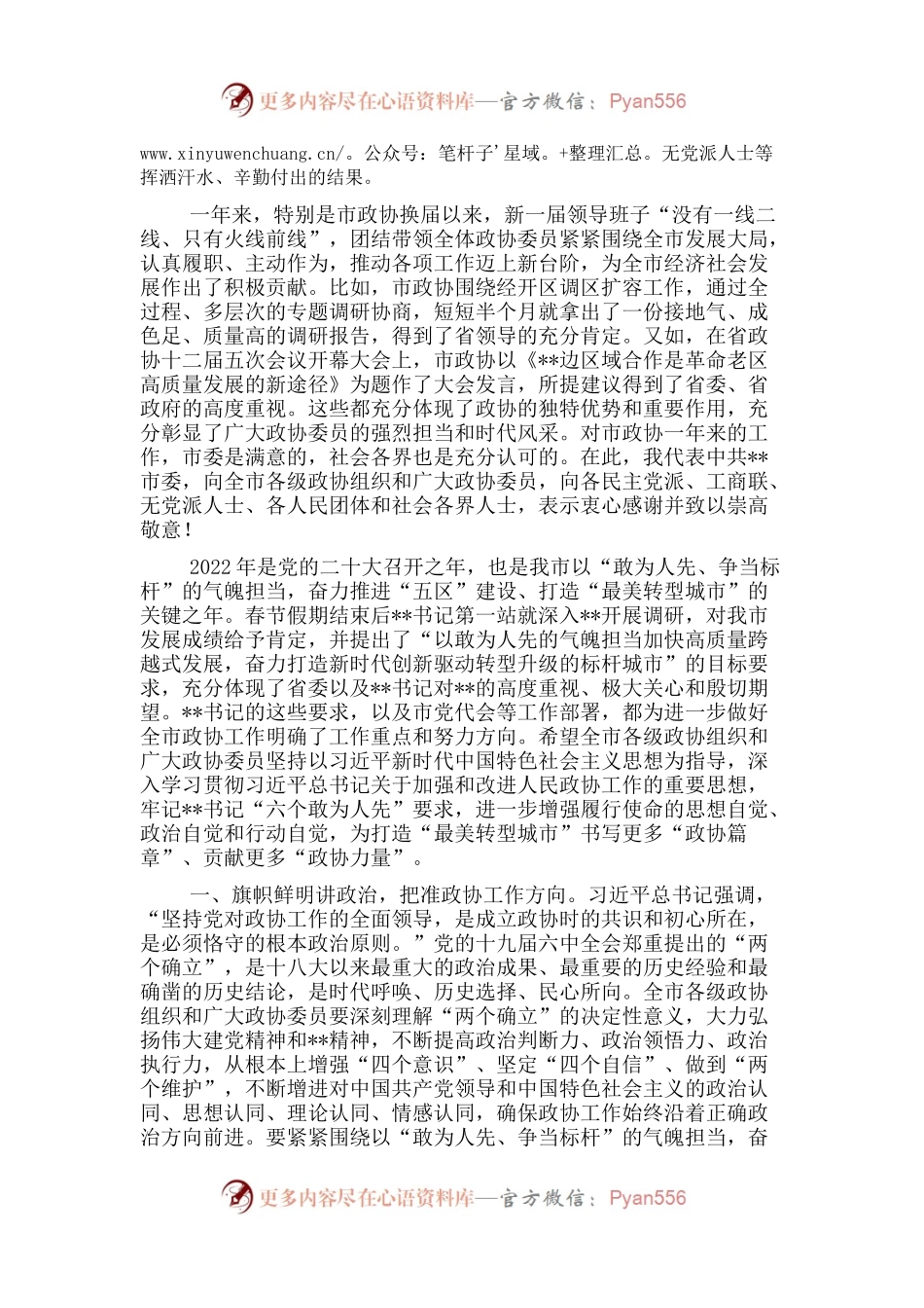 在政协市委员会会议上的讲话.docx_第2页