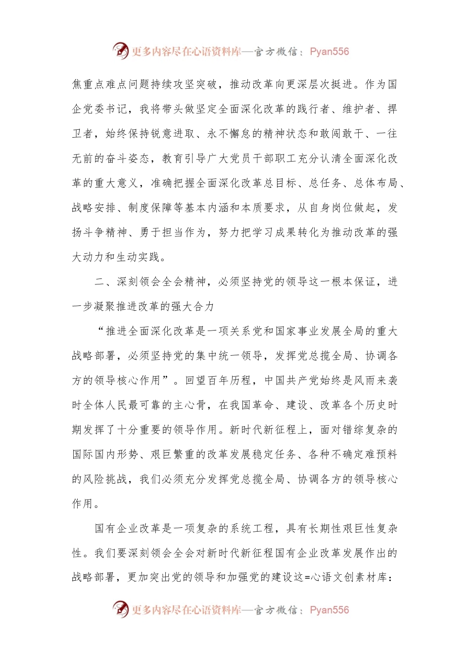 在国有企业学习党的二十届三中全会精神交流会上的发言.docx_第2页