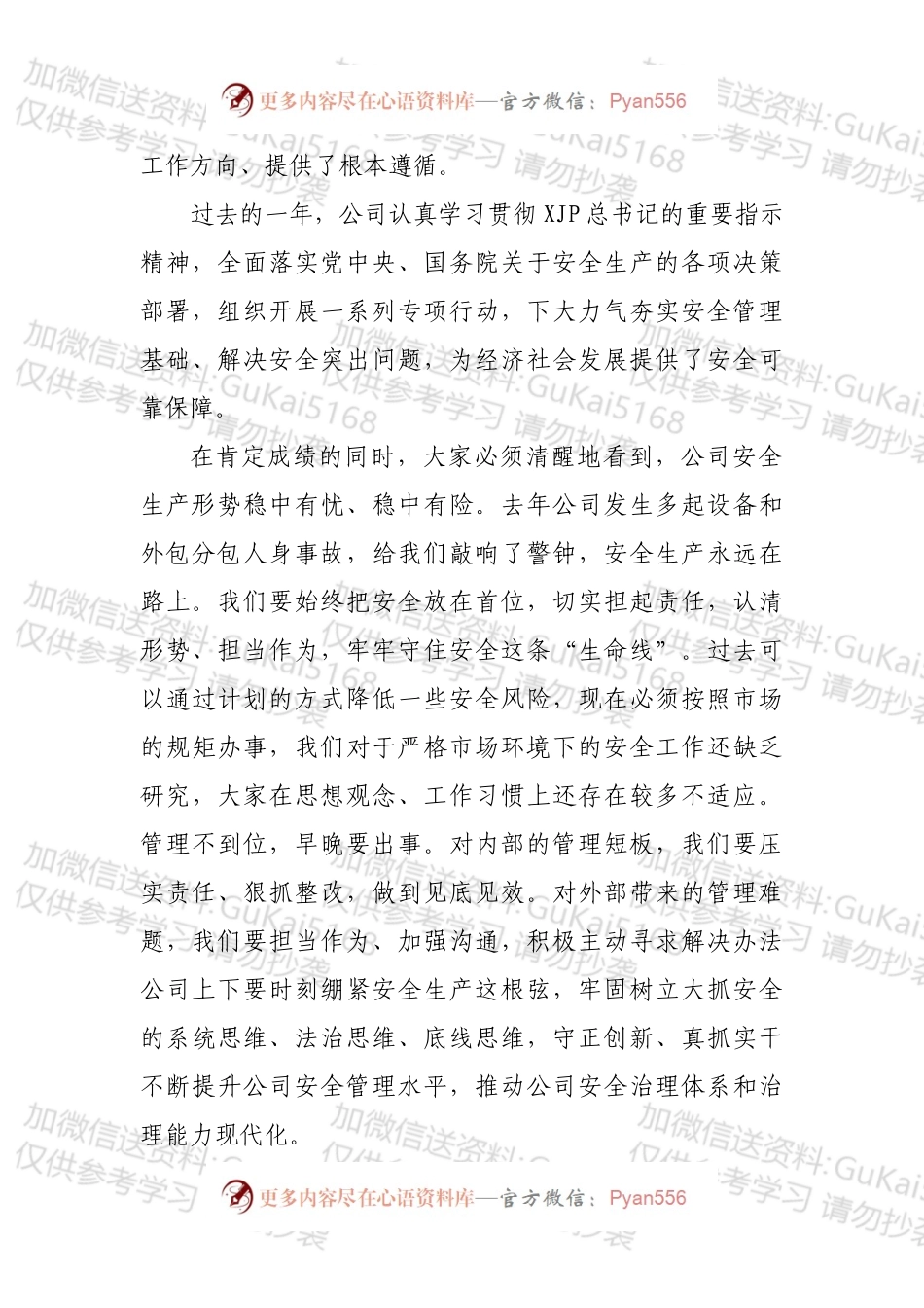 在公司安全生产会议暨第一次安委会会议上的讲话.docx_第2页
